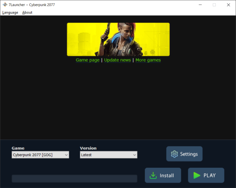 7Launcher interface