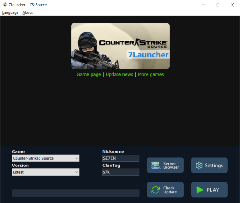 7Launcher interface