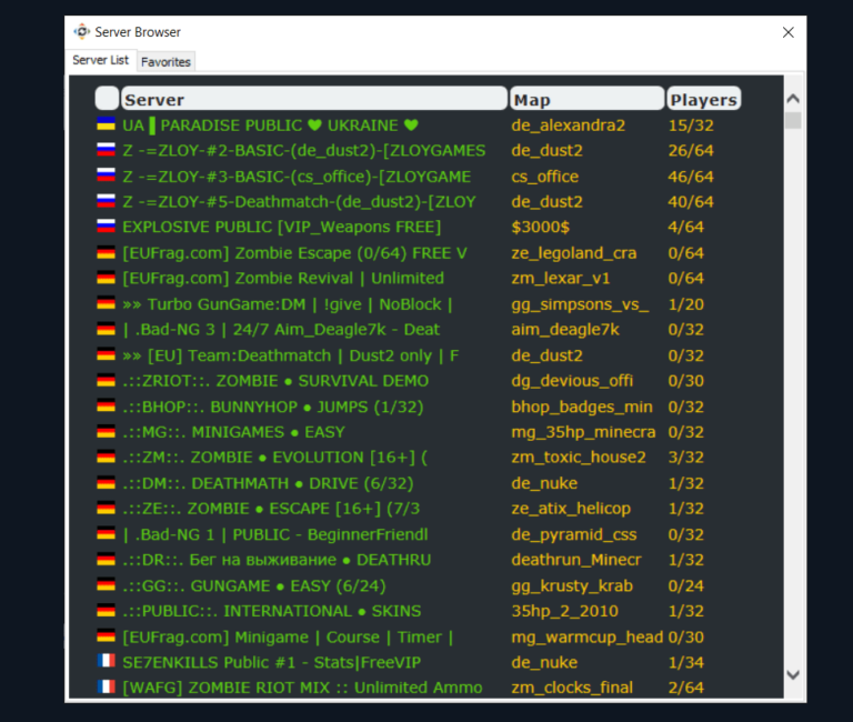 Server Browser